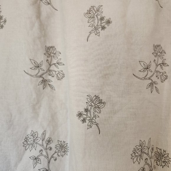 Real Comfort Floral Linen Maxi Skirt - Picture 2 of 11